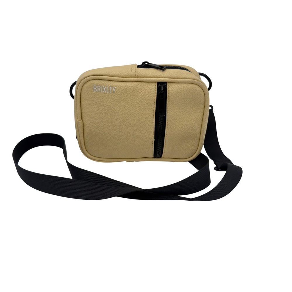 Brixley Mini Crossbody Sling Bag Yellow Vegan Leather‎ Convertible Strap